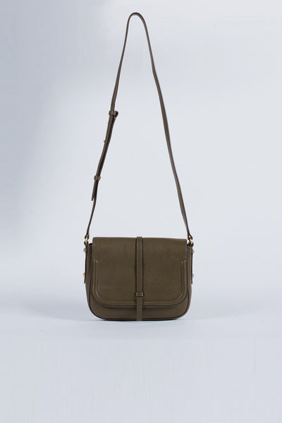 Annabel Ingall Allisyn Saddle Bag - Olive